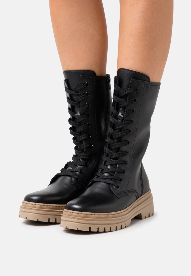 Bottes Plateforme Caramel/noir Gabor | Exclusif